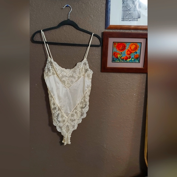 jcpenney Intimates & Sleepwear Vintage 9s Lace Bodysuit Jcpenney